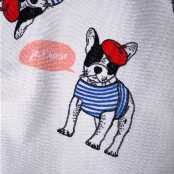 Destira French bulldog girls gymnastics leotard - Picture 5 of 7